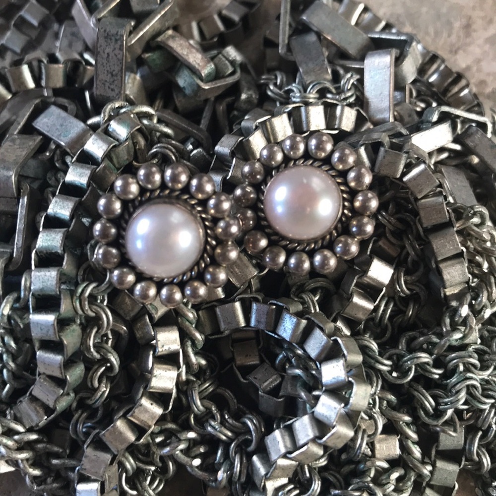 Navajo Rising Sun CRJ Little Pearl earrings💕